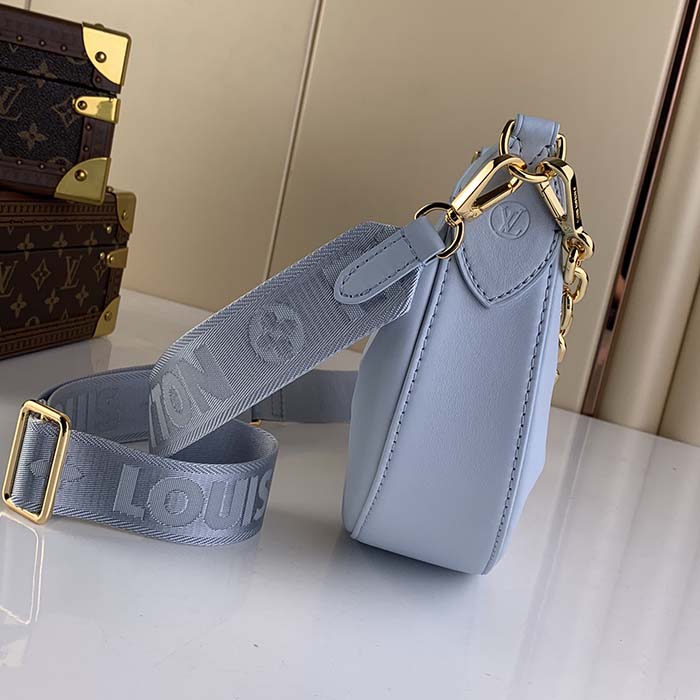 Louis Vuitton LV Women Over The Moon Lilas Purple Quilted Embroidered Calf Leather