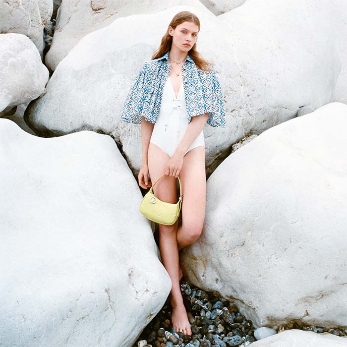 Louis Vuitton LV Women Mini Moon Green Monogram Empreinte Embossed Supple Grained Cowhide Leather