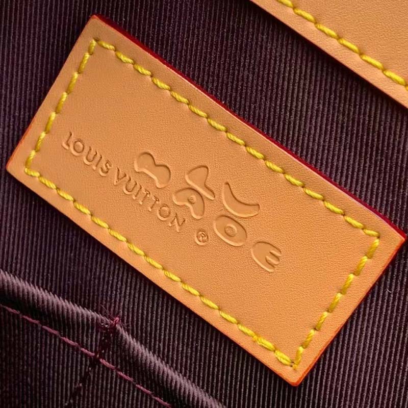 Louis Vuitton LV Unisex Sac Plat Cross Monogram Stripes Brown Coated Canvas