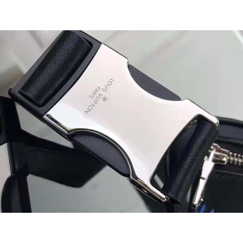 Louis Vuitton LV Unisex Campus Bumbag Navy Blue Black Damier Infini 3D Cowhide