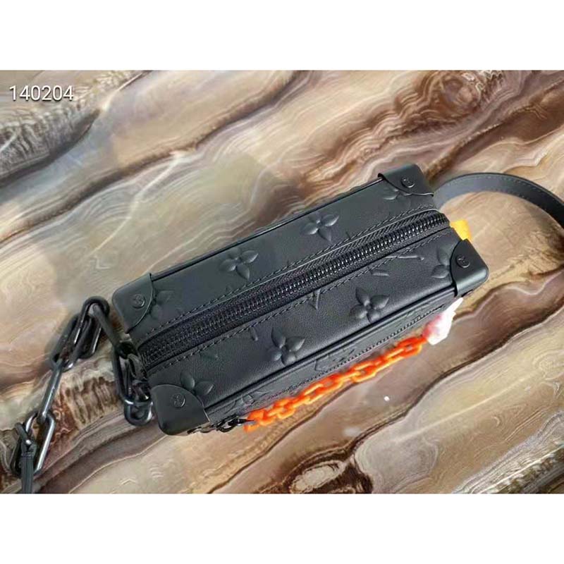 Louis Vuitton LV Unisex Mini Soft Trunk Bag Black Cowhide Leather