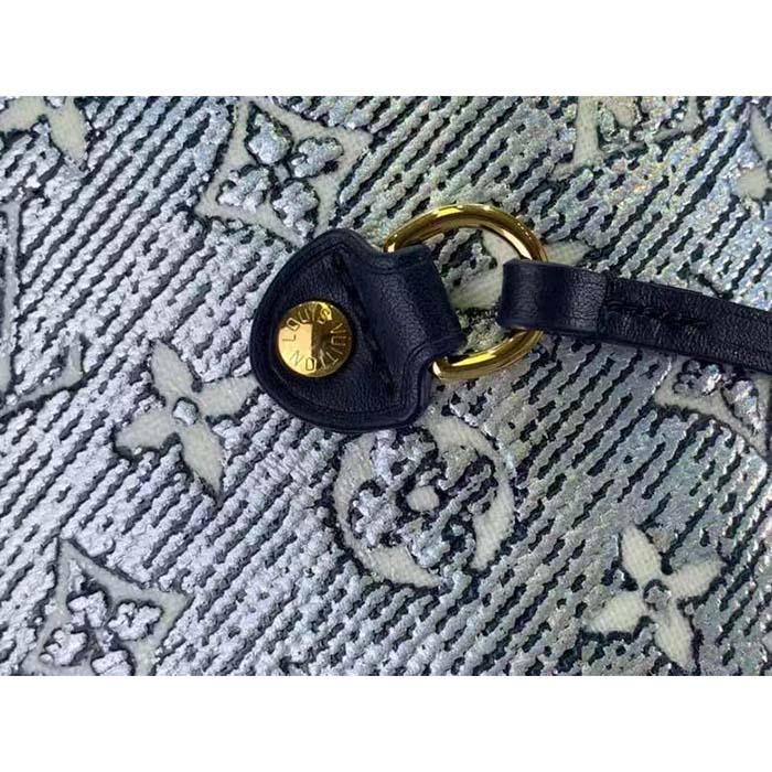 Louis Vuitton LV Unisex Neverfull MM Monogram Coated Canvas Cowhide Leather