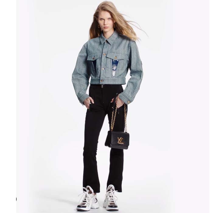 Louis Vuitton LV Women Twist PM Chain Bag Black Epi Grained Cowhide Leather