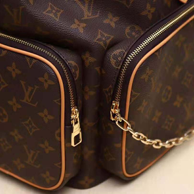 Louis Vuitton LV Men Backpack Trio in Monogram Canvas-Brown