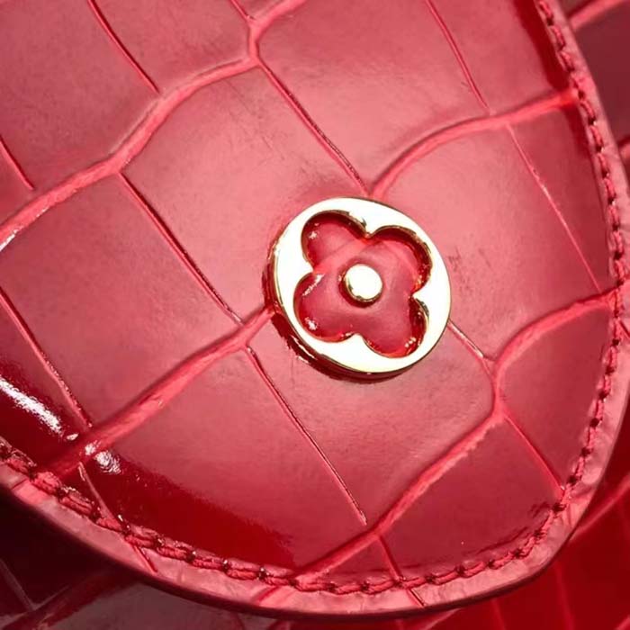 Louis Vuitton LV Women Capucines MM Handbag Red Crocodilien Brillant Savoir Faire