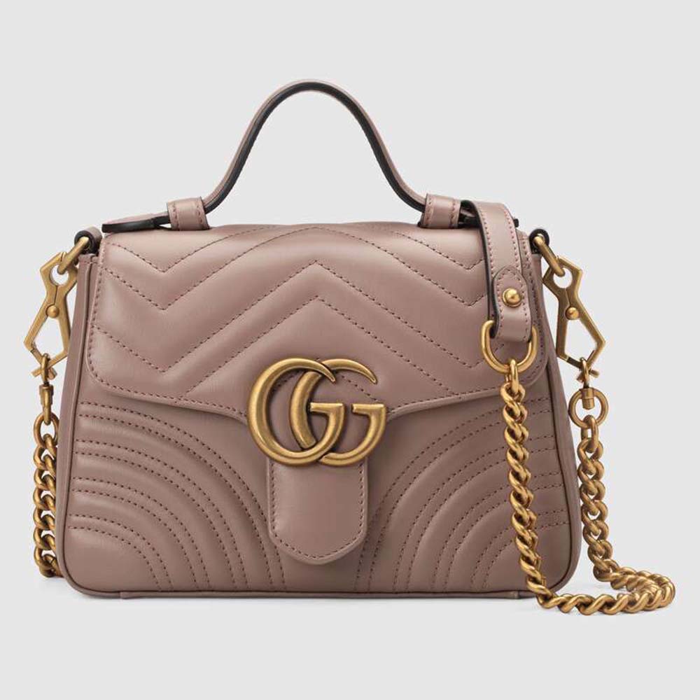 Gucci GG Women GG Marmont Mini Top Handle Bag