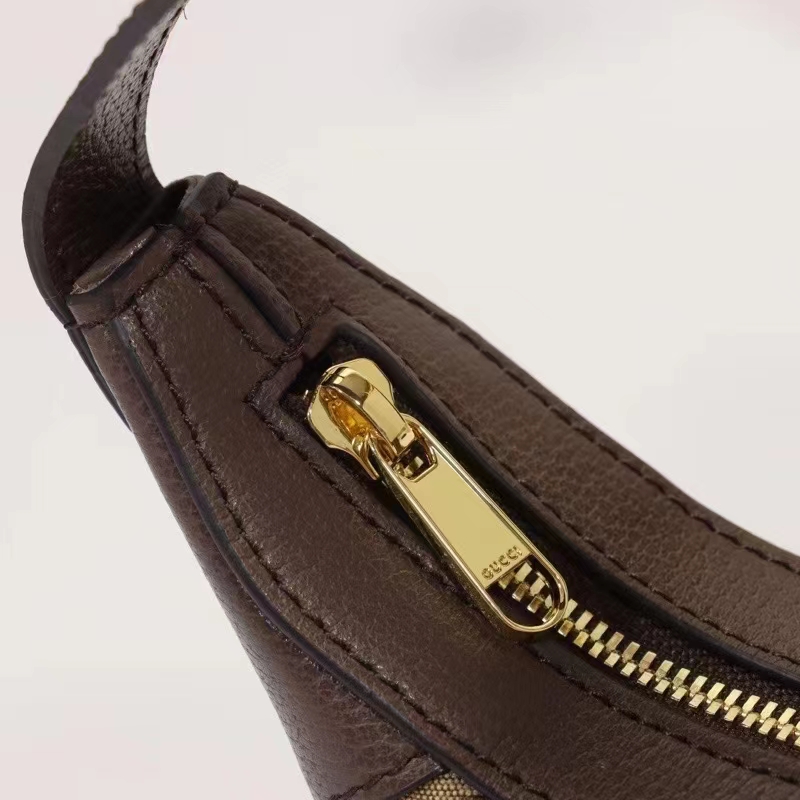 Gucci Unisex Ophidia Jumbo GG Mini Bag Camel Ebony Canvas Double G