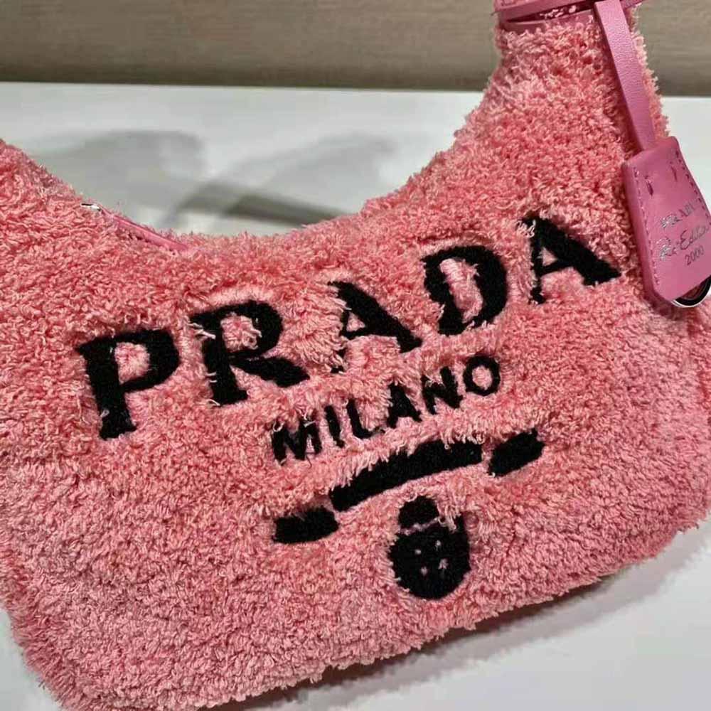 Prada Women Re-Edition 2000 Terry Mini-Bag-Pink