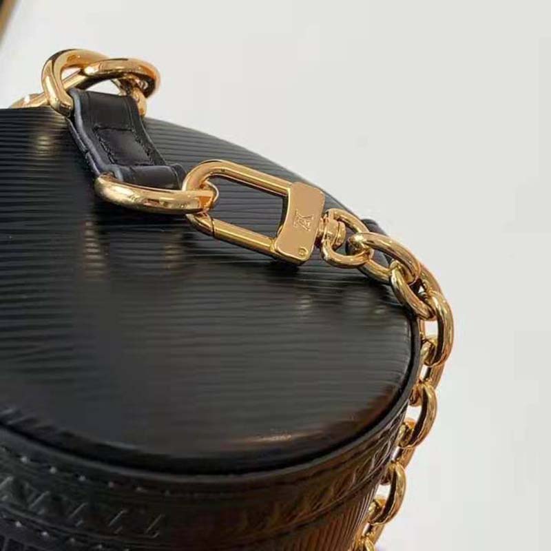 Louis Vuitton Women Papillon Trunk Handbag Black Epi Cowhide Leather
