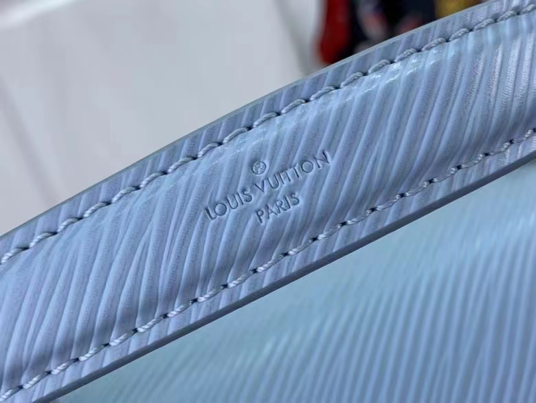 Louis Vuitton LV Women Twist PM Bag Bleu Nuage Blue Epi Grained Leather