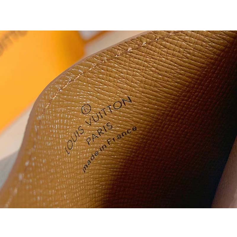 Louis Vuitton LV Unisex Card Holder Wallet Brown Monogram Coated Canvas