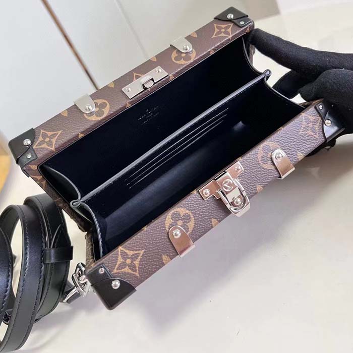 Louis Vuitton LV Unisex Neo Wallet Trunk Black Brown Monogram Coated Canvas