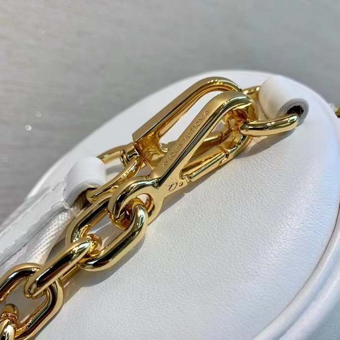 Louis Vuitton LV Women Papillon BB Handbag White Quilted Embroidered Smooth Calf