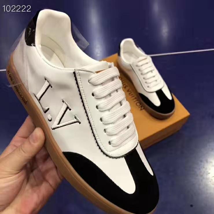 Louis Vuitton LV Women LV Frontrow Sneaker in Calf Leather and Suede Calf Leather-Black