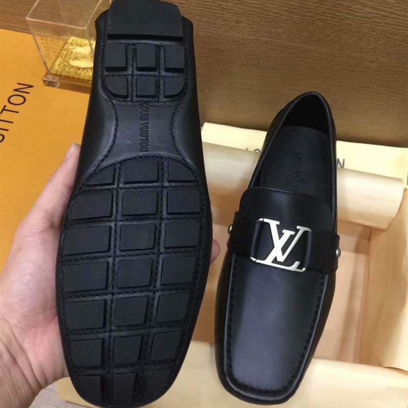 Louis Vuitton LV Men Monte Carlo Car Shoe Shoes Black