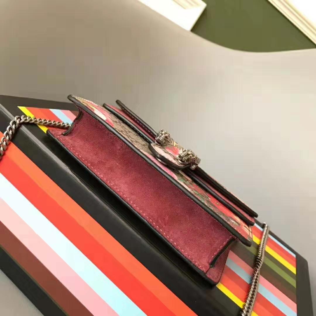 Gucci GG Women Dionysus Small GG Blooms Super Mini Bag-Brown