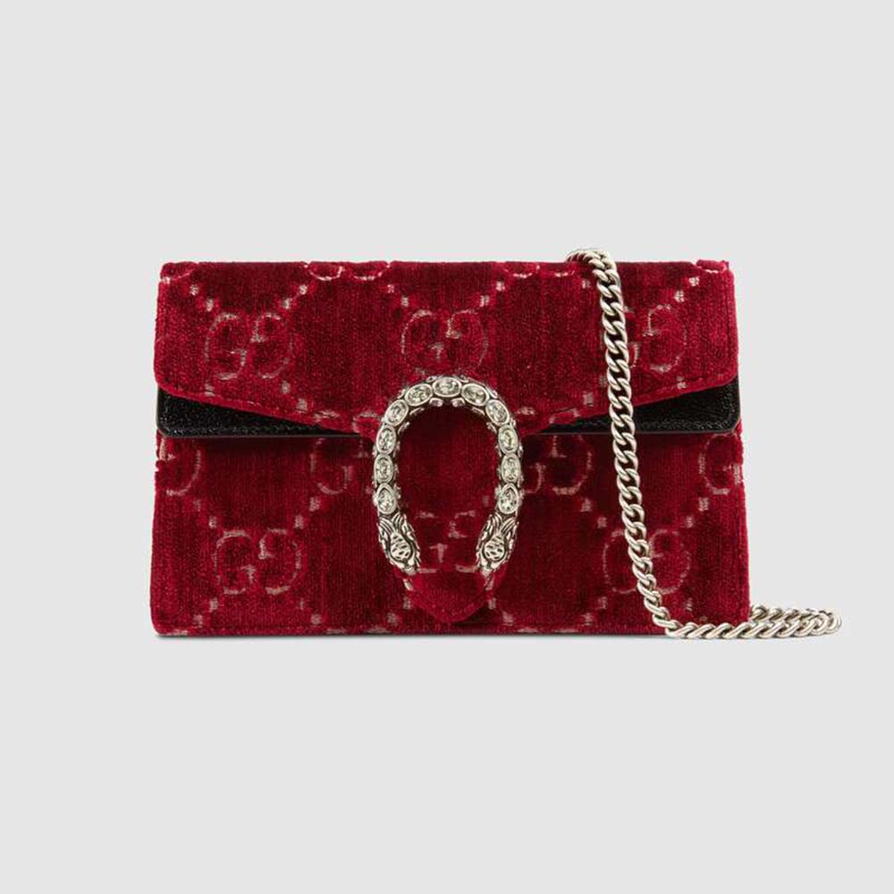 Gucci GG Women Dionysus GG Velvet Super Mini Bag