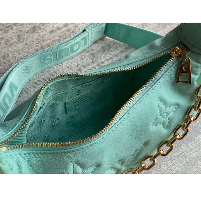 Louis Vuitton LV Women Over The Moon Vert D’Eau Green Quilted Embroidered Calf