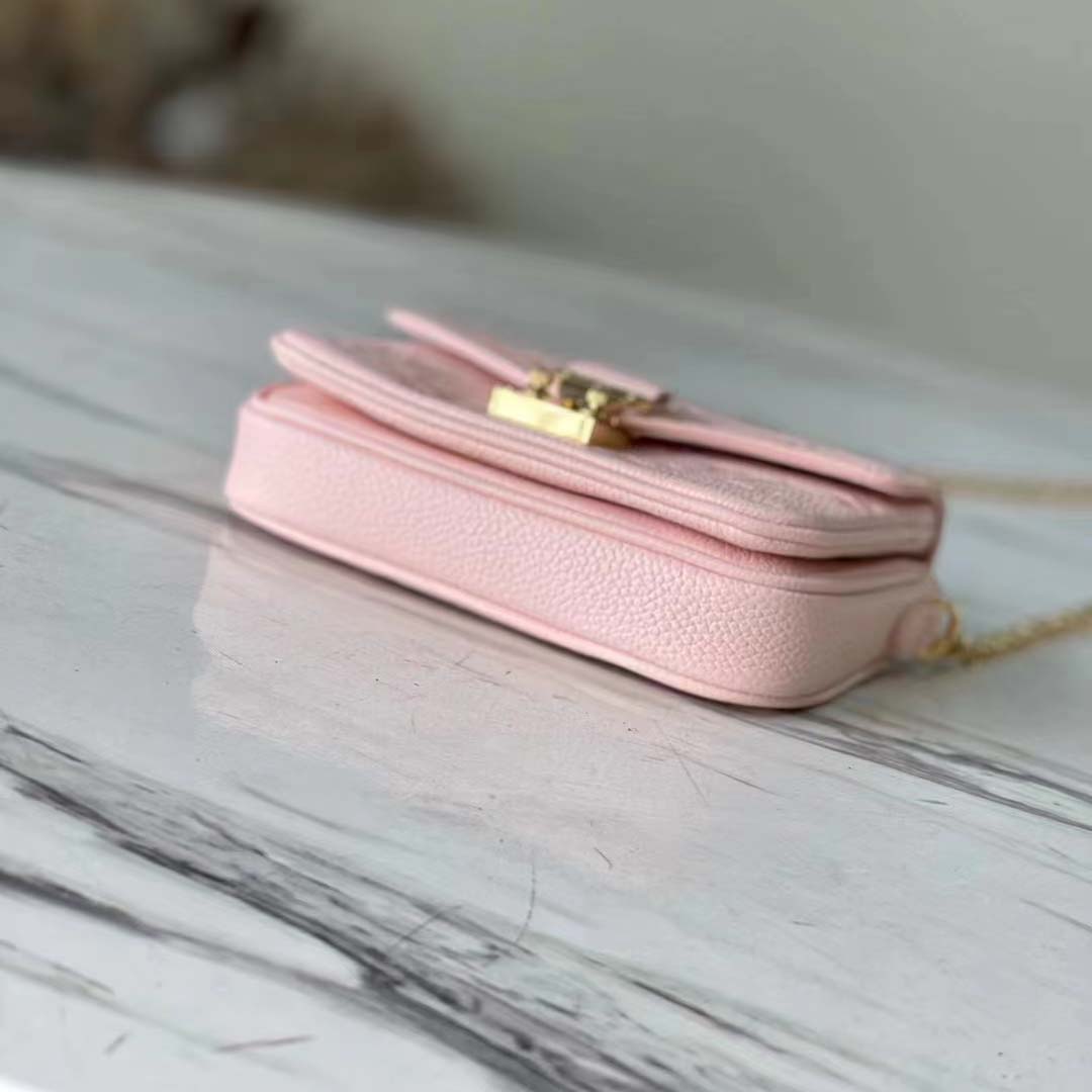 Louis Vuitton LV Women Micro Métis Pink Monogram Empreinte Embossed Supple Grained Cowhide