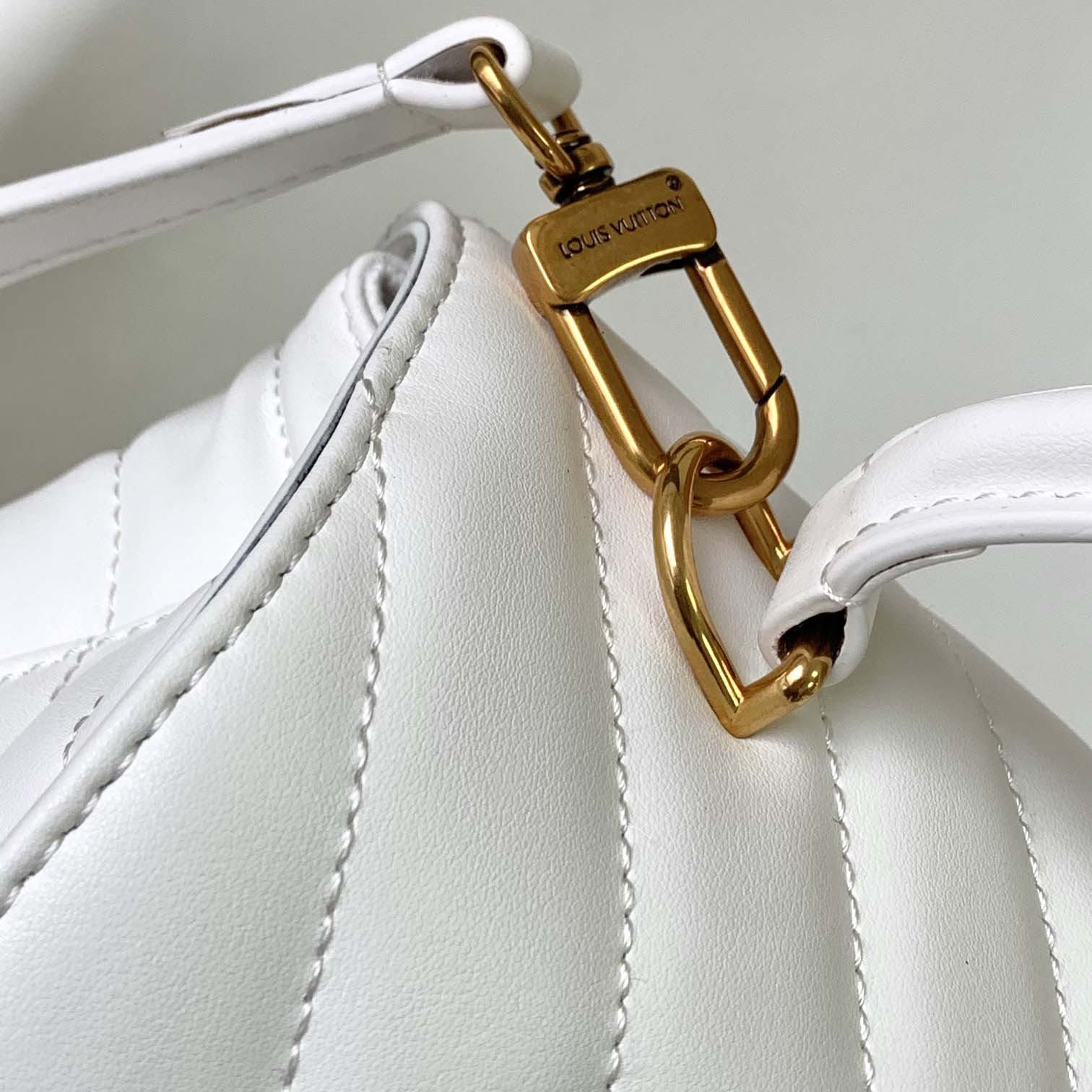 Louis Vuitton LV Women Hold Me Top-Handle Bag White Smooth Cowhide Leather