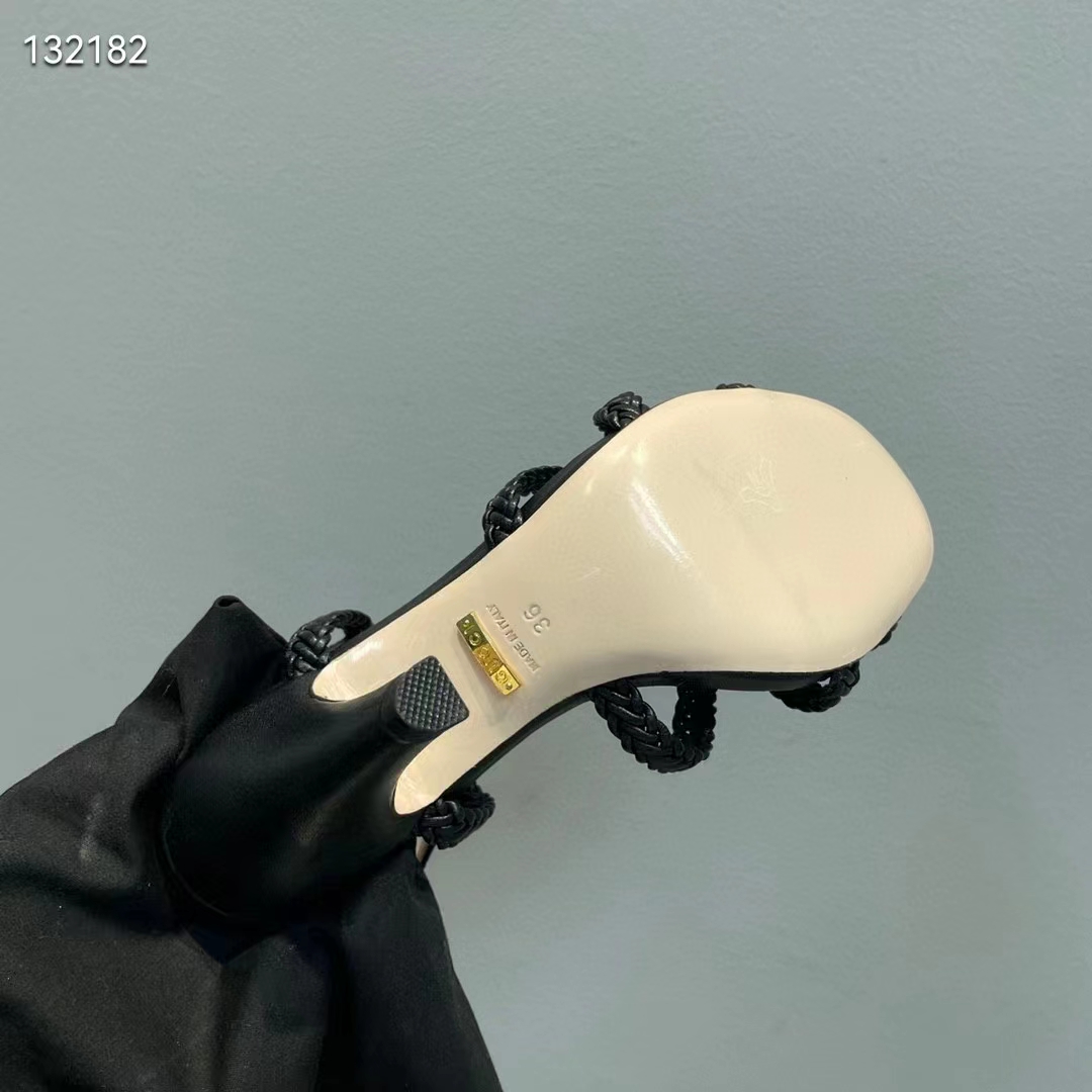 Gucci Women GG Cystal Interlocking G Sandal High 9 CM Heel