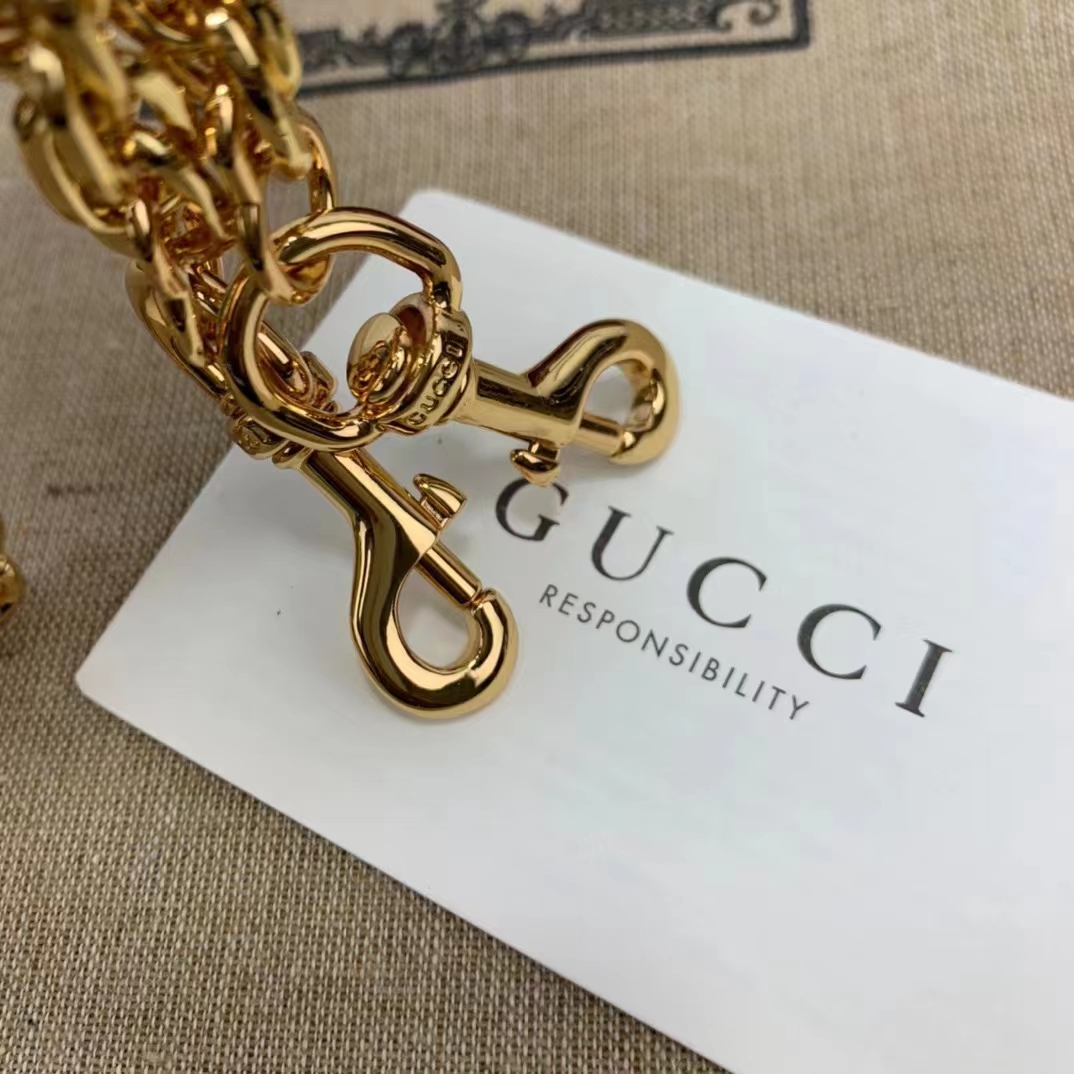 Gucci Women Matelassé Leather Top Handle Bag Black GG Matelassé Leather Double G