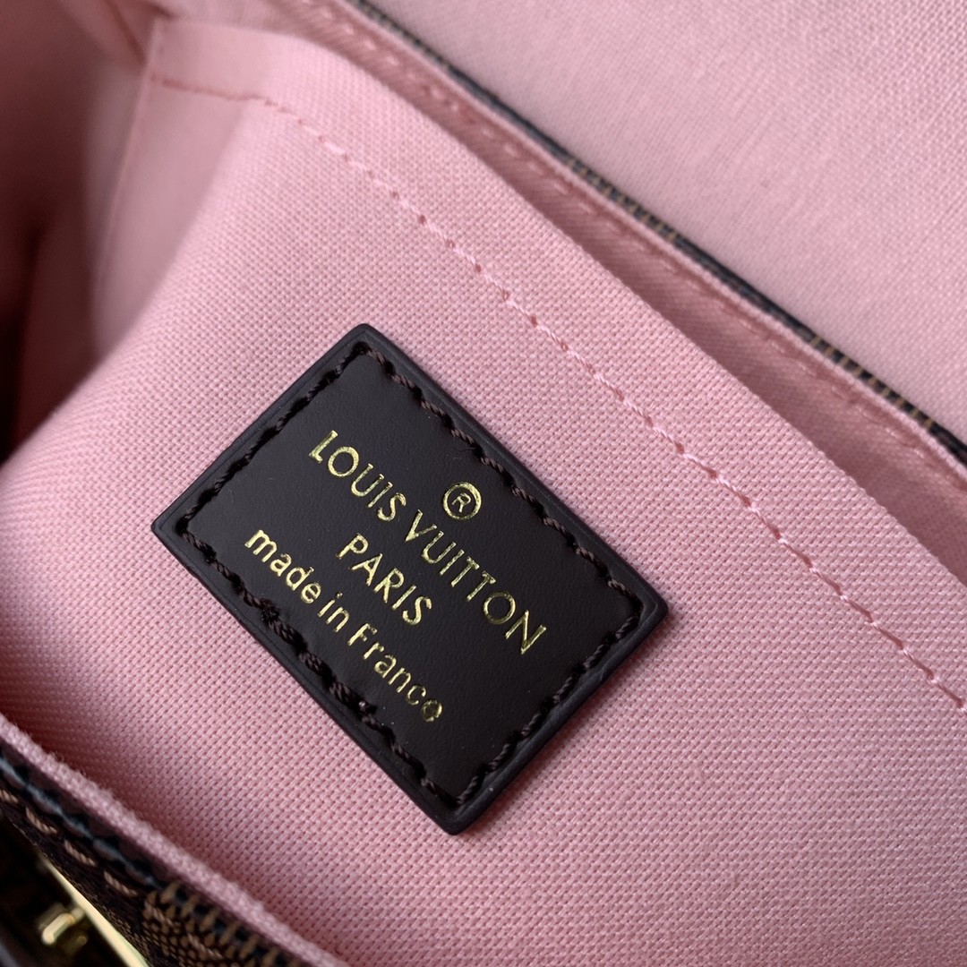 Louis Vuitton LV Women Braided Croisette Brown Damier Ebene Coated Canvas