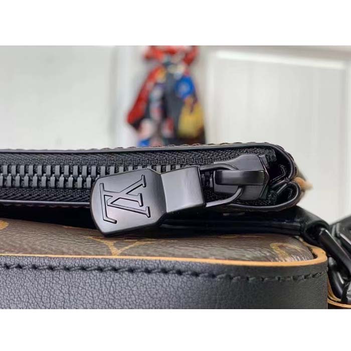 Louis Vuitton LV Unisex Trio Messenger Radiant Sun Monogram Macassar Coated Canvas