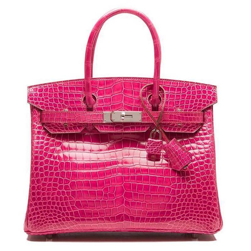 Hermes Birkin 30 Bag in Alligator Leather with Gold Hardware