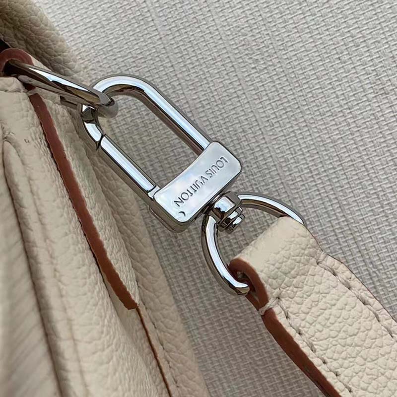 Louis Vuitton LV Women Buci Crossbody White Epi Grained Smooth Cowhide Leather