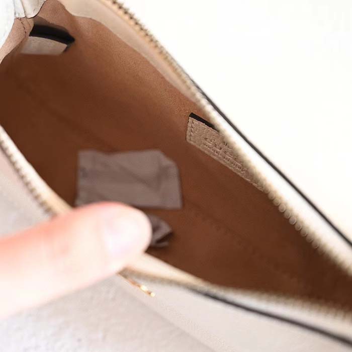 Gucci Unisex GG Ophidia Medium Tote Bag Brown Leather Double G