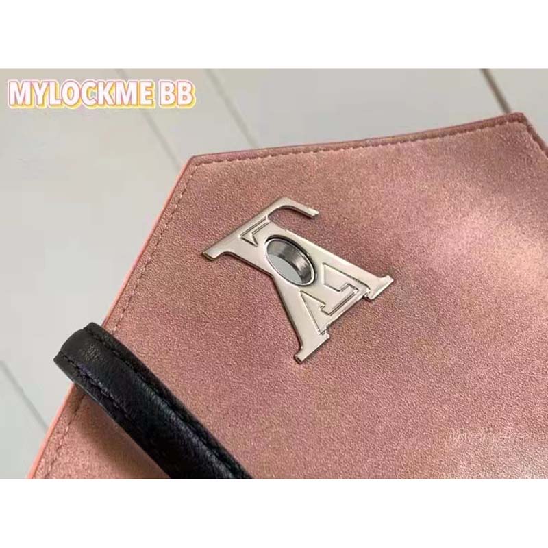 Louis Vuitton LV Women Mylockme Chain Bag Chataigne Brown Soft Grained Calfskin