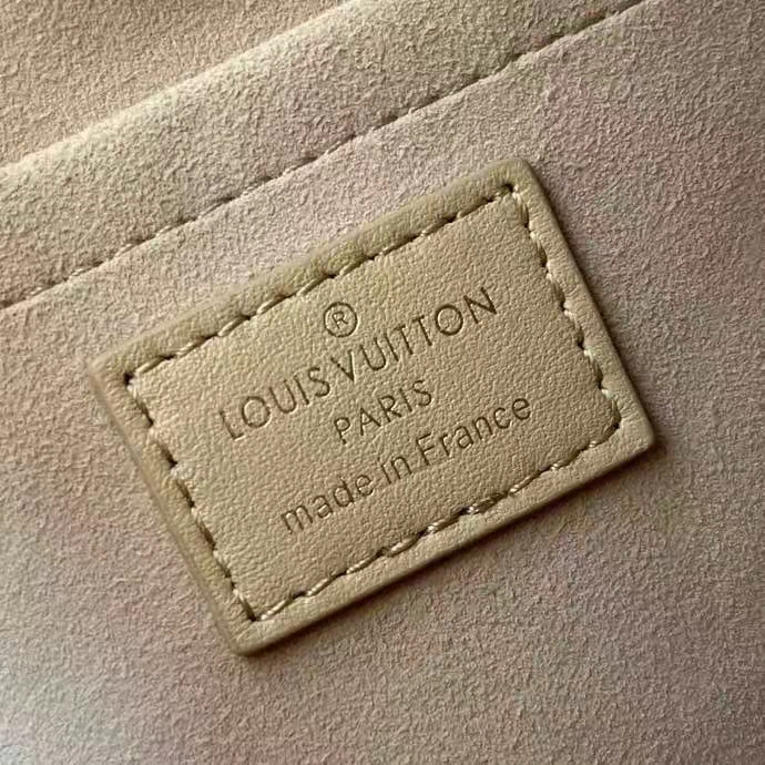 Louis Vuitton LV Women Troca MM Handbag Beige Damier Quilt Lambskin Calfskin