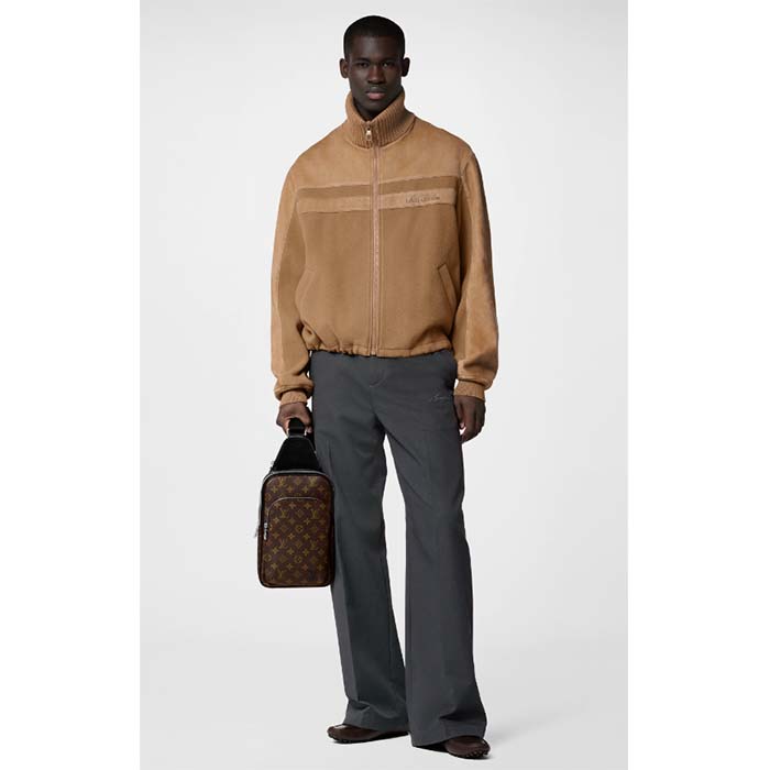 Louis Vuitton LV Unisex Avenue Slingbag NM Brown Monogram Macassar Coated Canvas