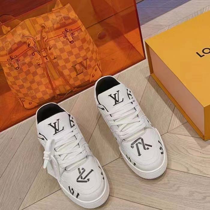 Louis Vuitton Unisex LV Trainer Sneaker Black Mix Sustainable Materials Recycled Polyester