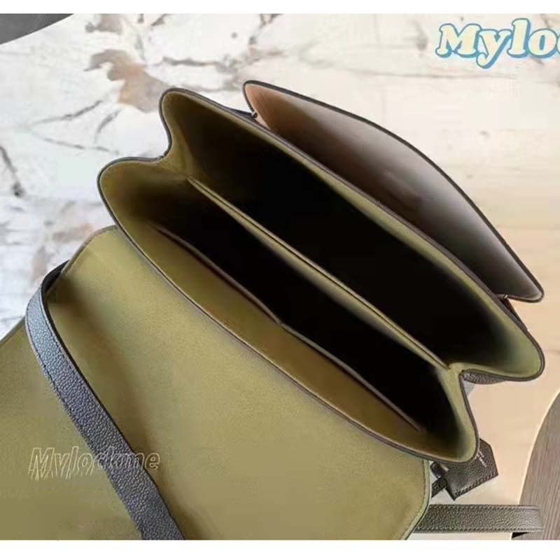 Louis Vuitton LV Women Mylockme Chain Bag Smokey Brown Soft Grained Calfskin