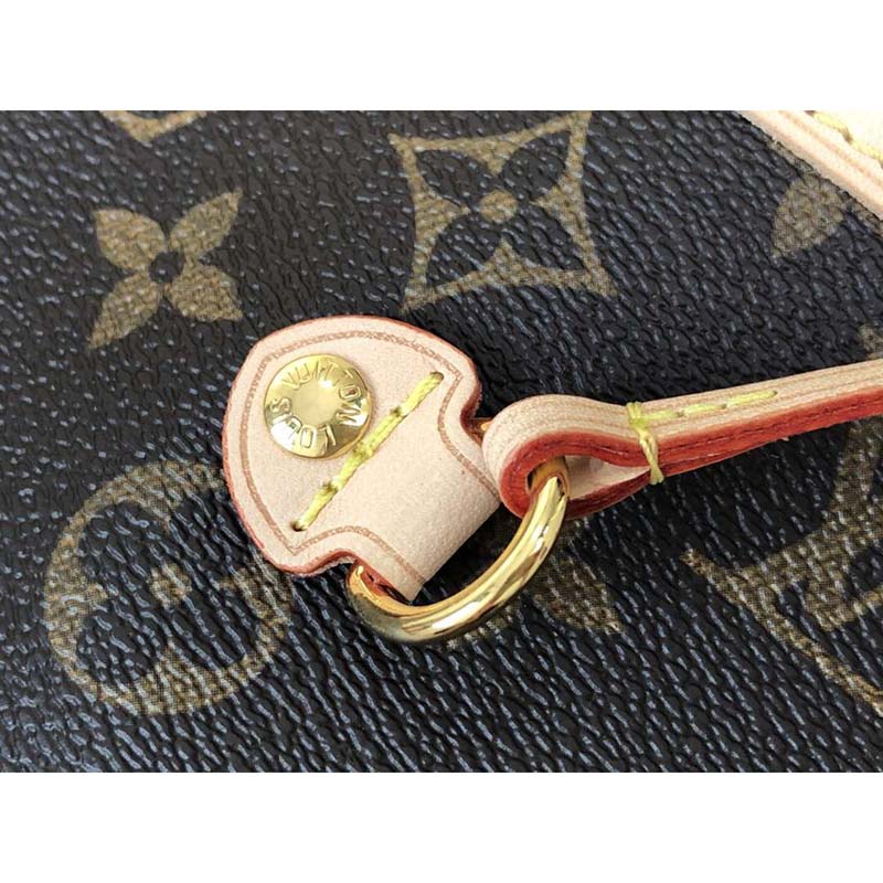 Louis Vuitton LV Women Neverfull MM Bag in Monogram Canvas-Brown