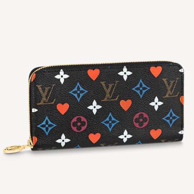 Louis Vuitton LV Unisex Game On Zippy Wallet Monogram Flowers Canvas