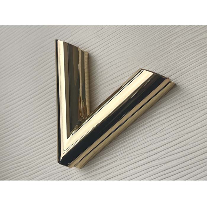 Louis Vuitton LV Women Twist MM Handbag Quartz White Epi Grained Leather