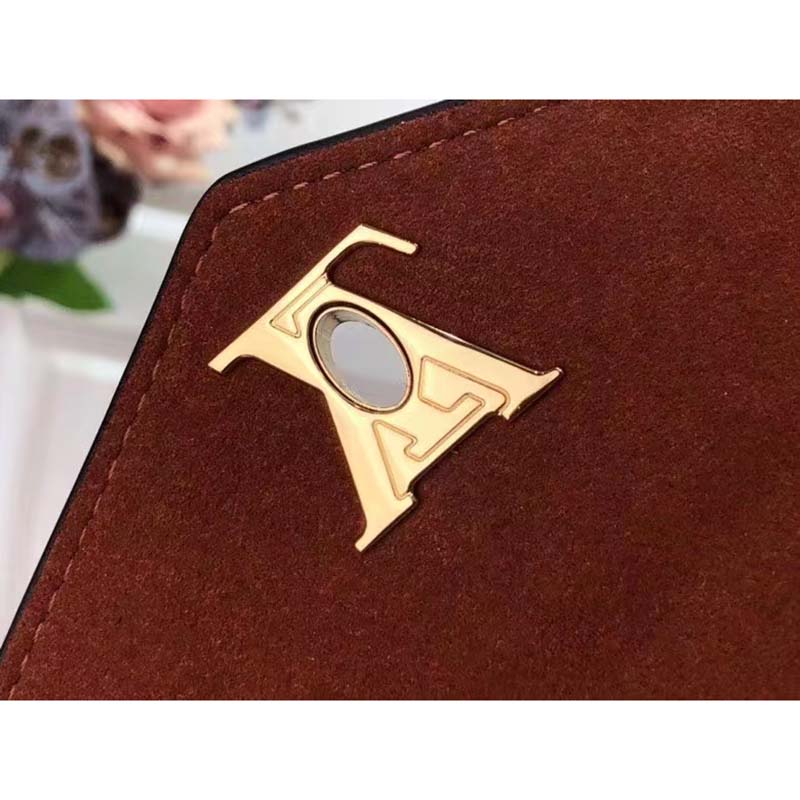 Louis Vuitton LV Women Mylockme Chain Pochette Châtaigne Brown Calf Leather