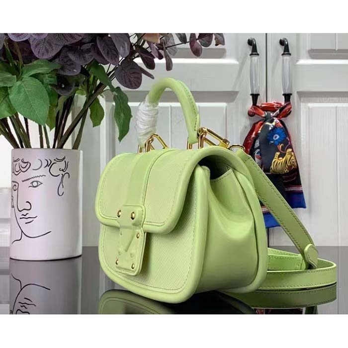 Louis Vuitton LV Women Hide Seek Vert Noto Green Epi Grained Smooth Cowhide Leather