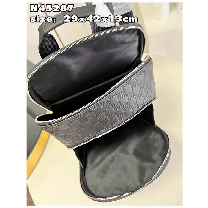 Louis Vuitton LV Unisex Michael Backpack NV2 Damier Infini Onyx Cowhide Leather