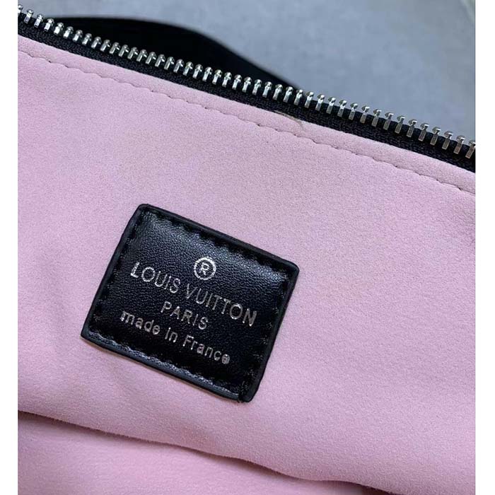 Louis Vuitton LV Women Coussin PM Handbag Black Lambskin Cowhide Leather