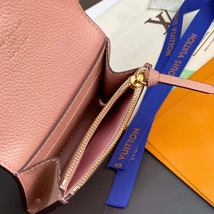 Louis Vuitton LV Unisex Rosalie Coin Purse Monogram Empreinte Embossed Supple Grained Cowhide Leather Pink