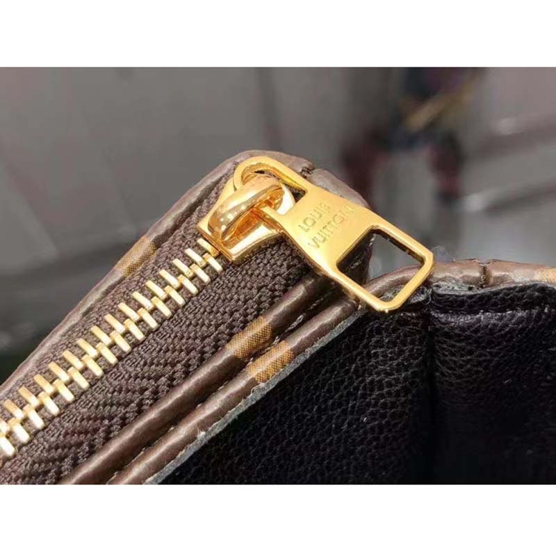 Louis Vuitton LV Women Marceau Black Monogram Coated Canvas Cowhide Leather