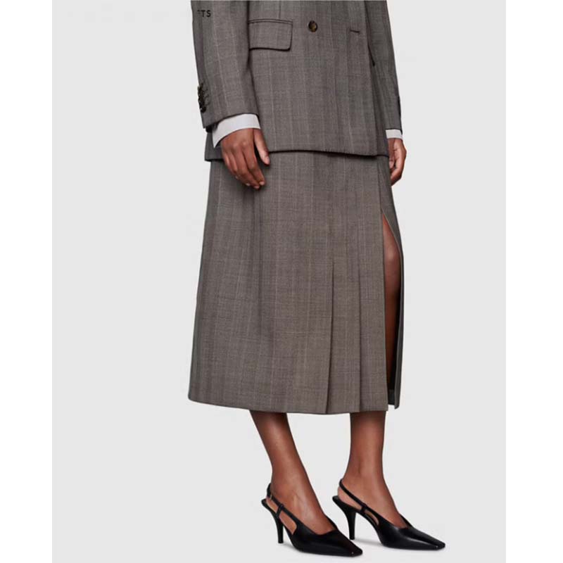 Gucci Women GG Slingback Pump Black Leather Back Ankle Buckle 8 cm Heel