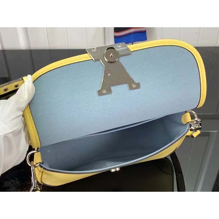 Louis Vuitton LV Women Buci Crossbody Yellow Epi Grained Cowhide Leather