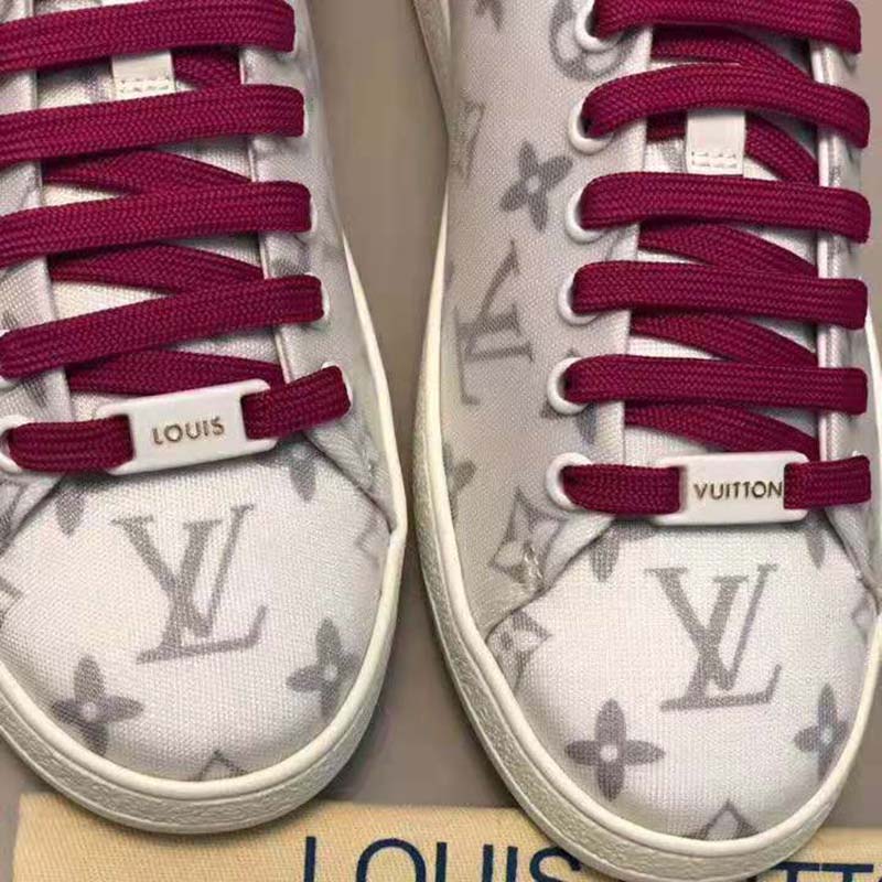 Louis Vuitton LV Women LV Frontrow Sneaker in Monogram-Print Textile-Pink