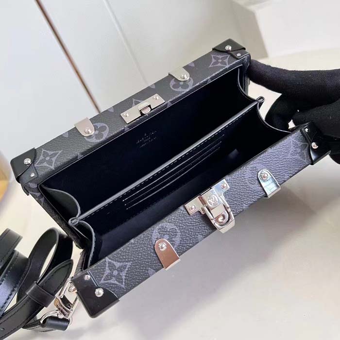 Louis Vuitton LV Unisex Neo Wallet Trunk Black Monogram Eclipse Coated Canvas