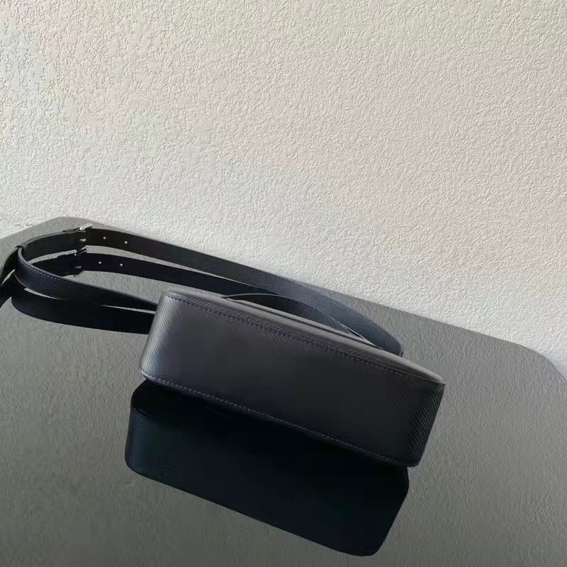 Louis Vuitton LV Women Marelle Handbag Quartz Black Epi Grained Cowhide Canvas